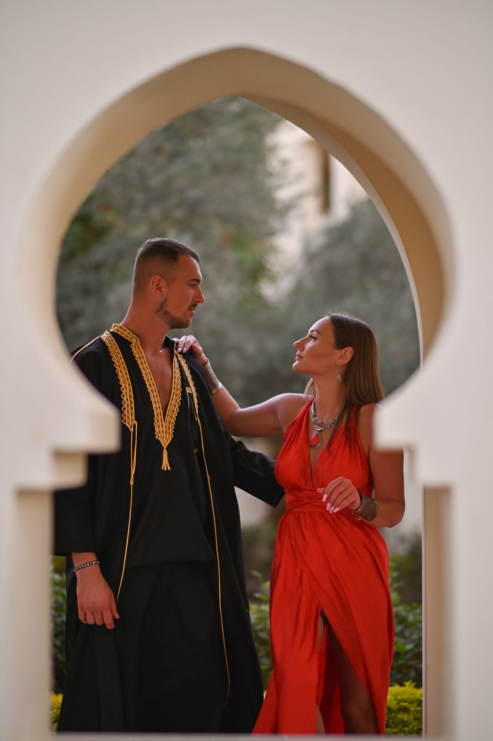 Professional photographer Sharm El Sheikh shooting a couple on the beach