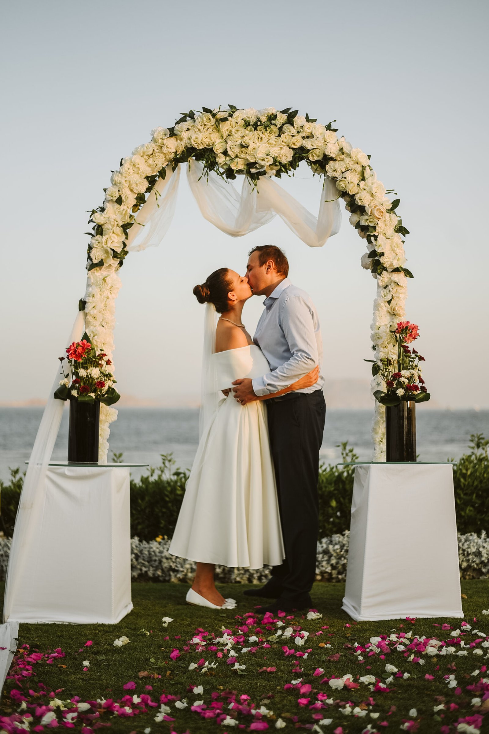 Sharm Photographer capturing a wedding event in Sharm El Sheikh with luxury décor